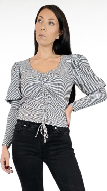 Tröja, Svart/Vit, M