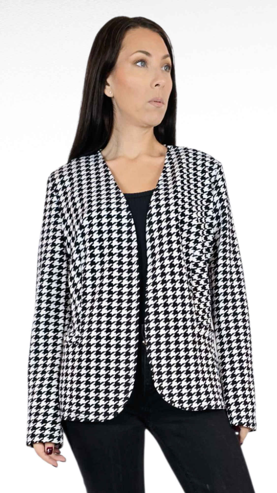 Tröja, Svart/Vit, S/M