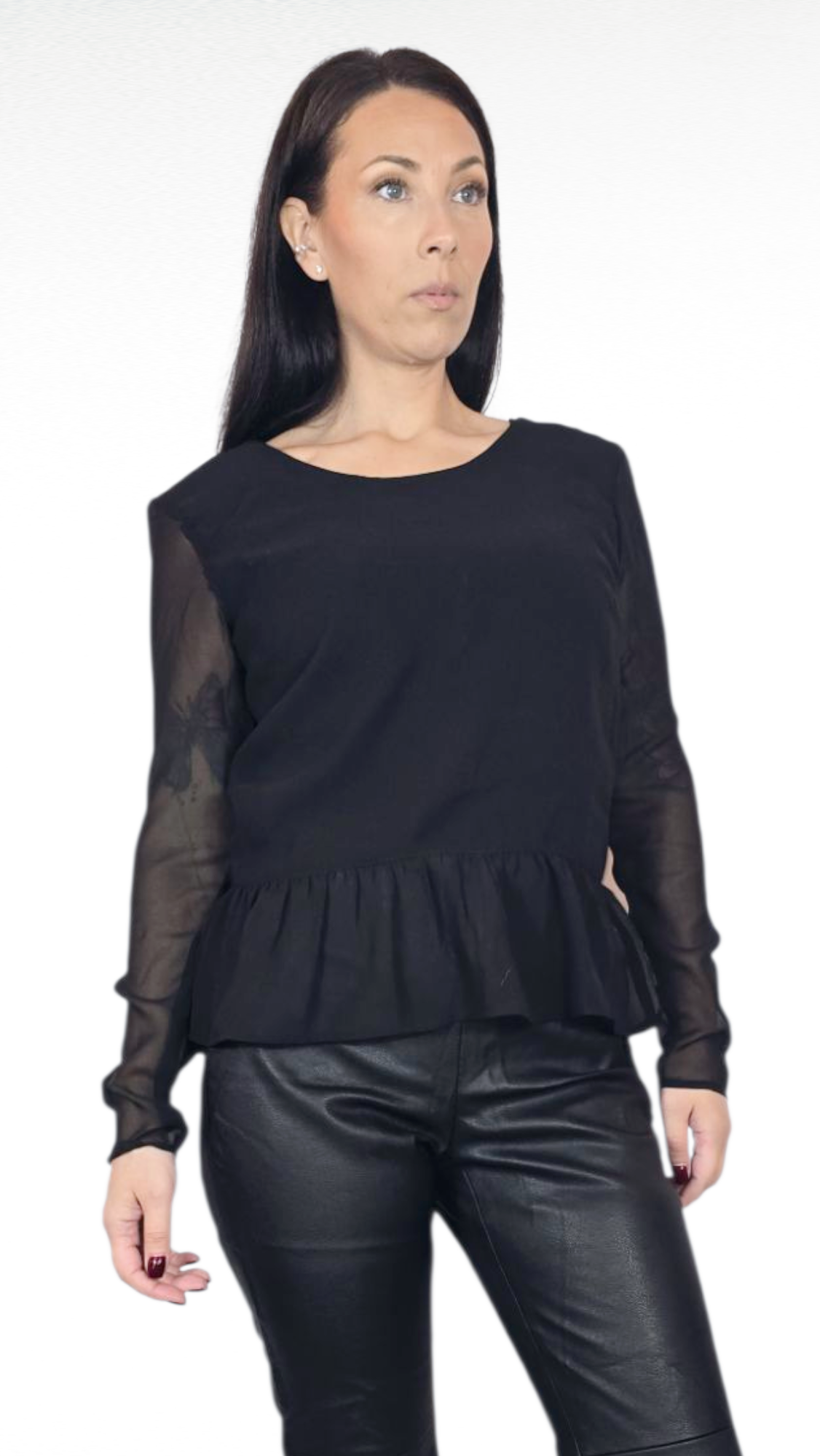 Blus, Svart, 34