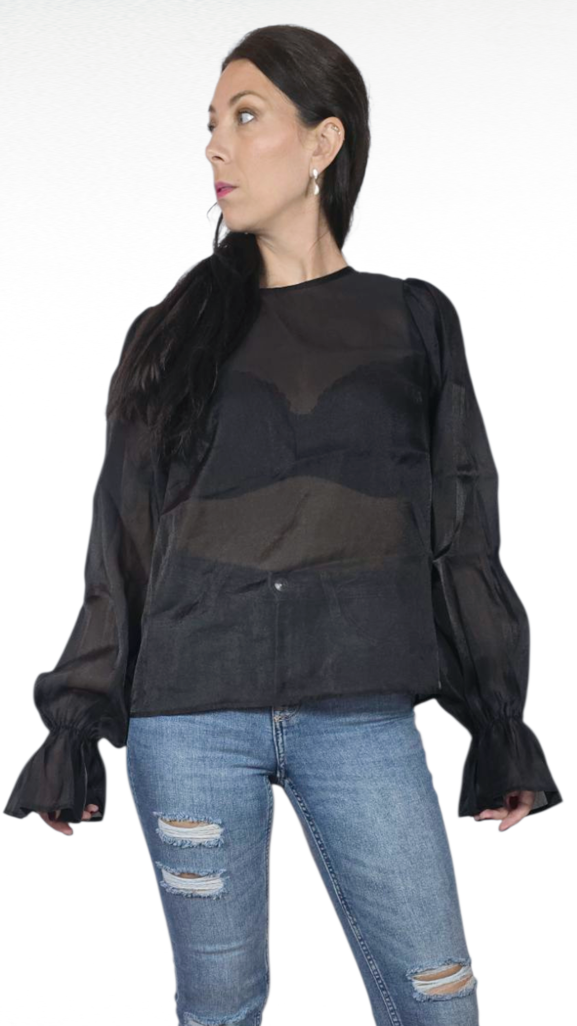 Blus, Svart, 38