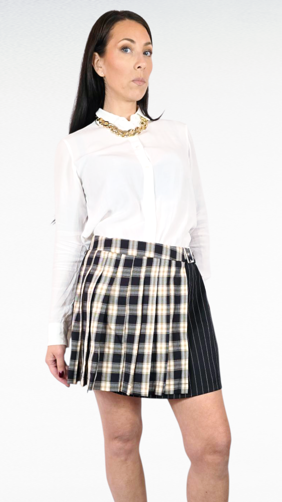 Kjol, Flerfärgad, 38