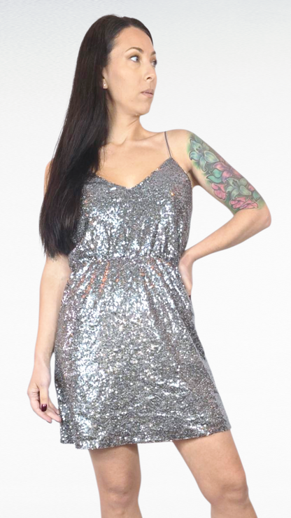 Klänning, Silver, 38
