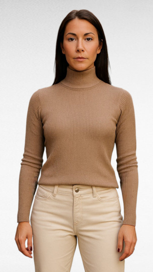 Polotröja, Beige, S