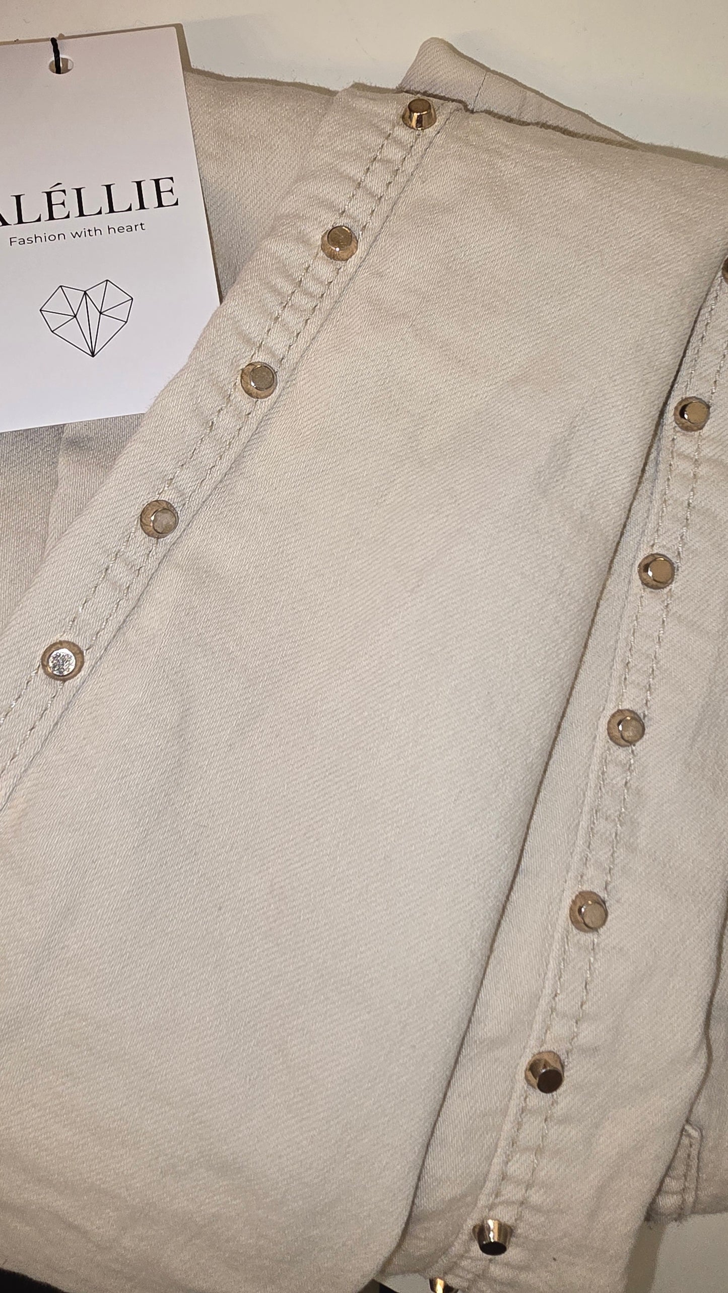 Byxor med nitar, Beige, M